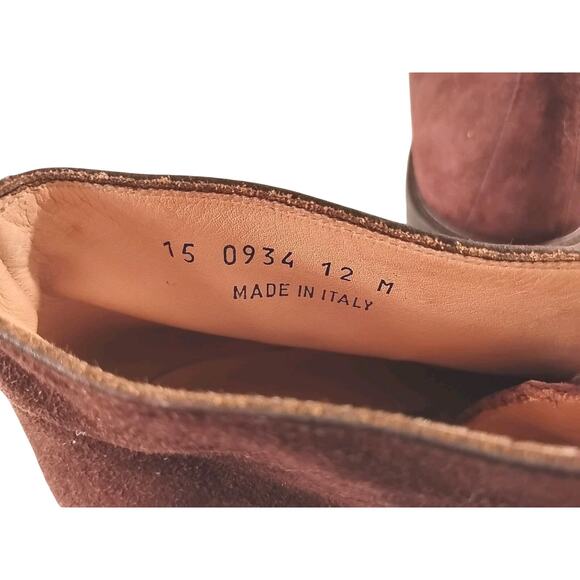 Johnston & Murphy Men’s Italian Brown Suede Chukka Boot Size 12M — Vibram Sole - Picture 5 of 6